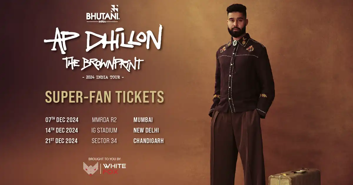 AP Dhillon's The Brownprint India 2024 Tour